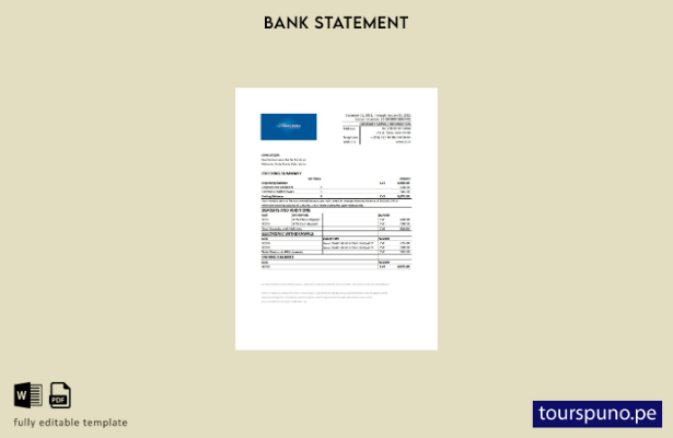 listo para imprimir plantilla de extracto bancario de Cabo Verde Banco Inter Atl